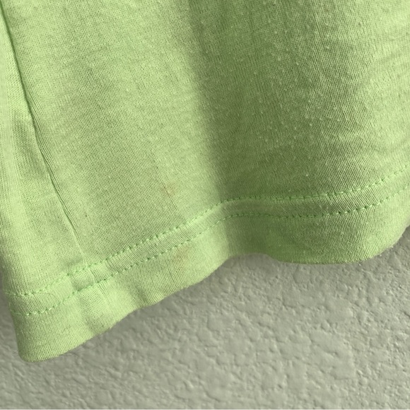 LACOSTE vintage pastel lime green short sleeve top tee t-shirt size 34 cotton - Picture 9 of 9